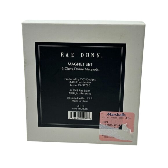 Rae Dunn TO DO Magnet Set Glass Domes File Sort Send List Done Office Gift - Picture 2 of 8